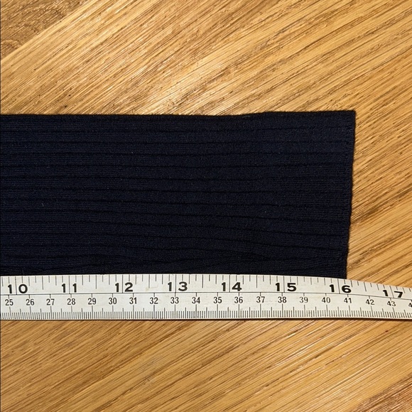 Sezane Navy Ribbed Top - Picture 8 of 9